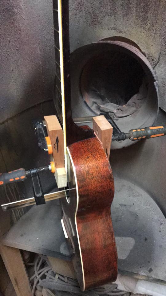 Early Century Parlour Fingerboard and Neck Reset Repairs