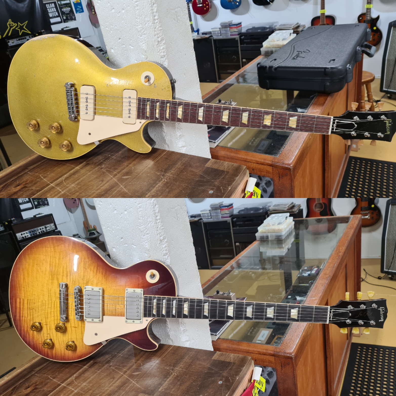 Refinish "Goldie" and "Pearly"
