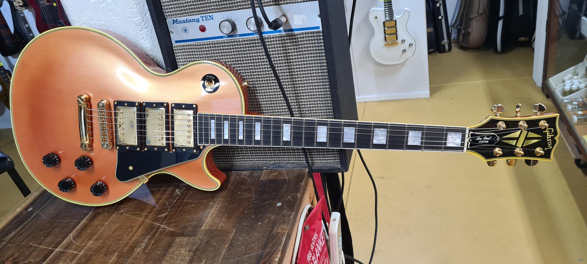 Custom Made LPC Style Guitar in Sunset Metalic