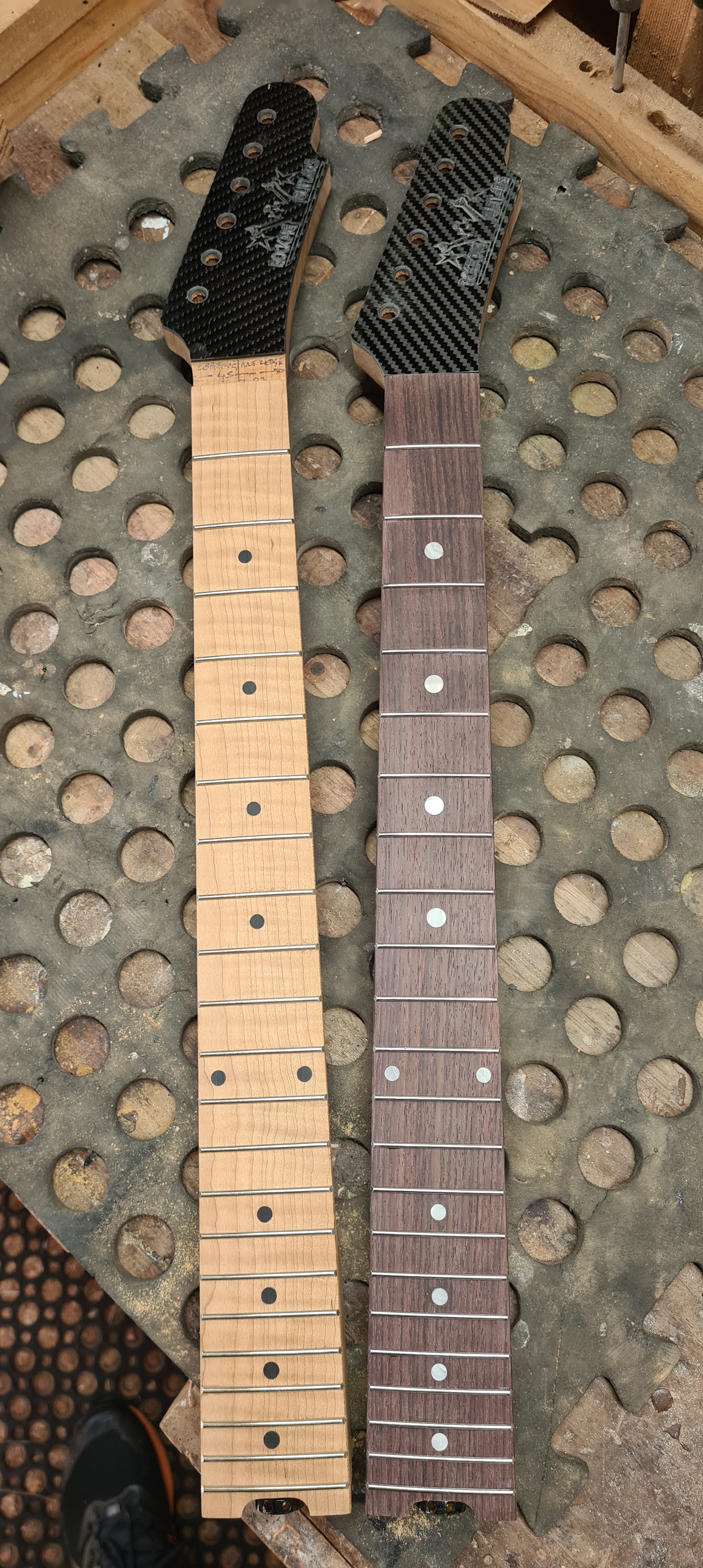 Roasted Maple and Indian Rosewood Fingerboards