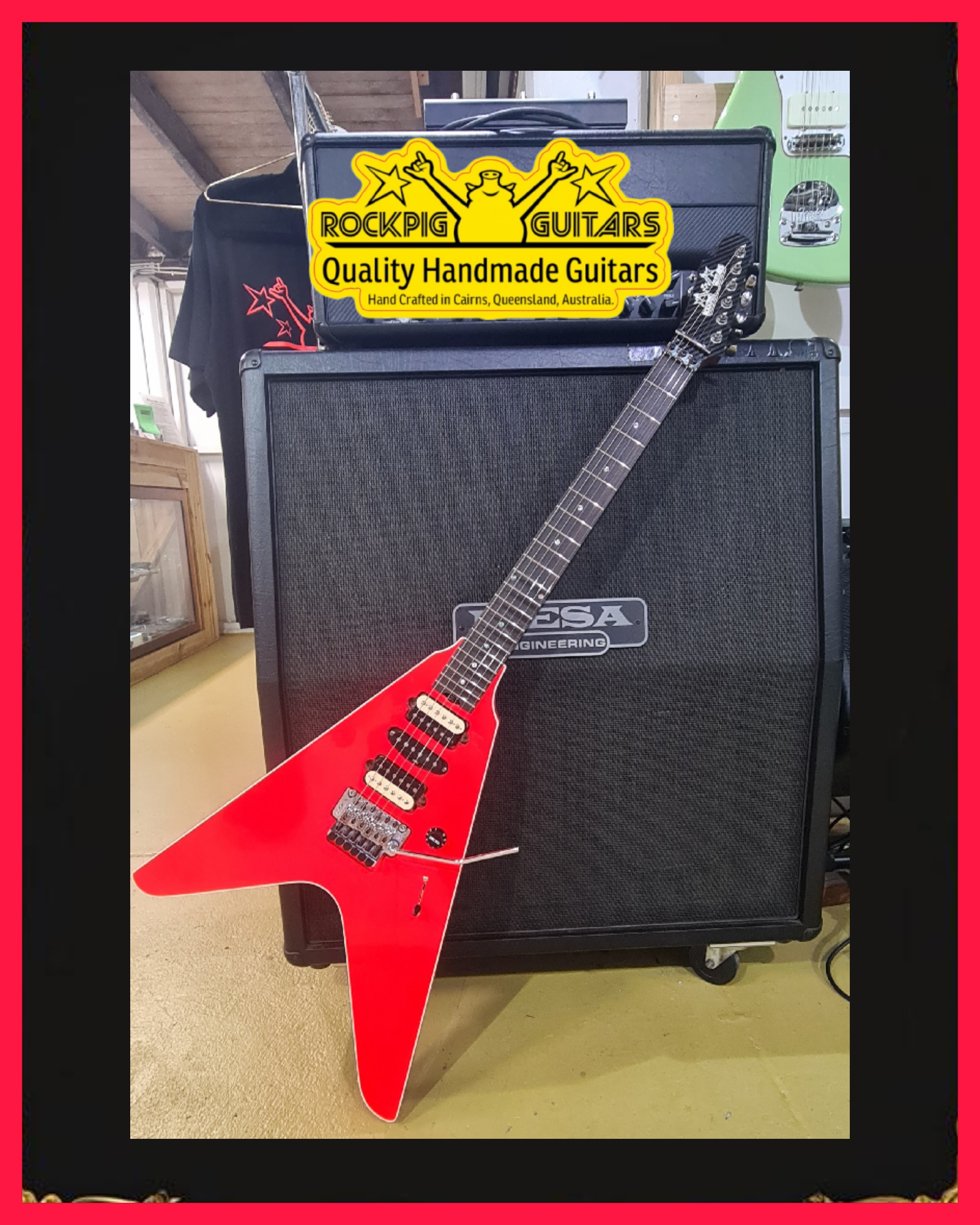 Kaboomeraang Poster Red Border