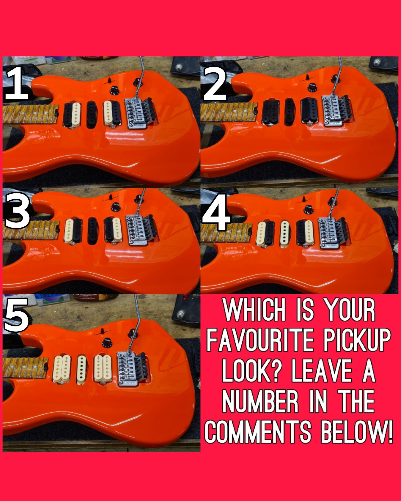 Pickup Bobbin Colour Options
