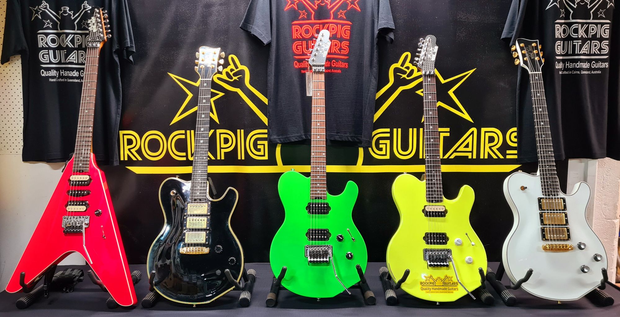 Workshop Rockpig Guitars Display January 2025