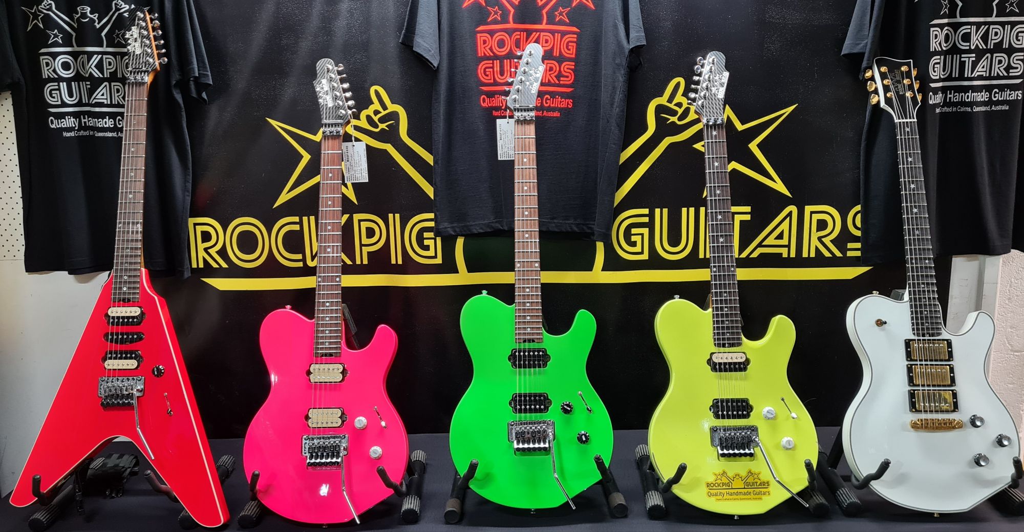 Workshop Rockpig Guitars Display January 14th 2025