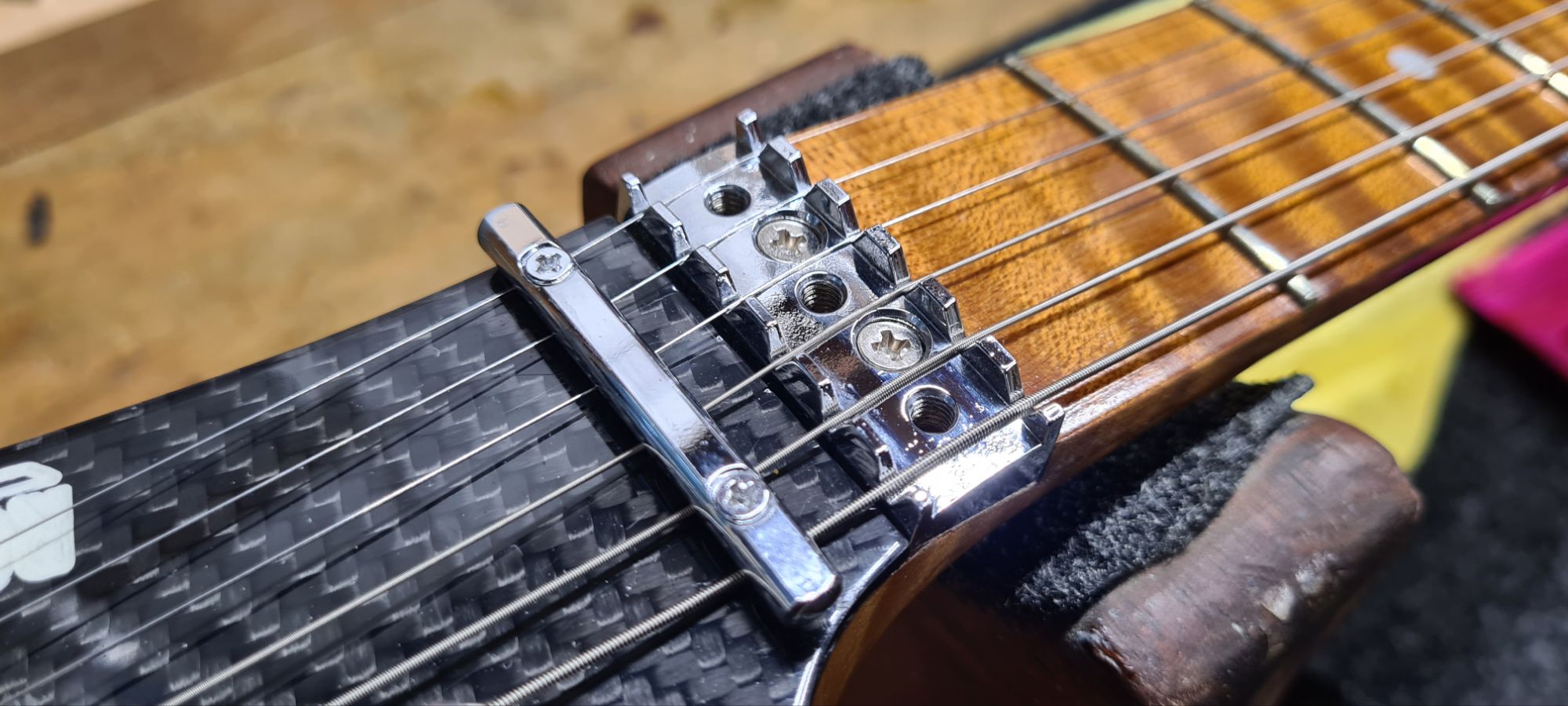 Restring Your Floyd Rose - Lock Nut Clamps Removed