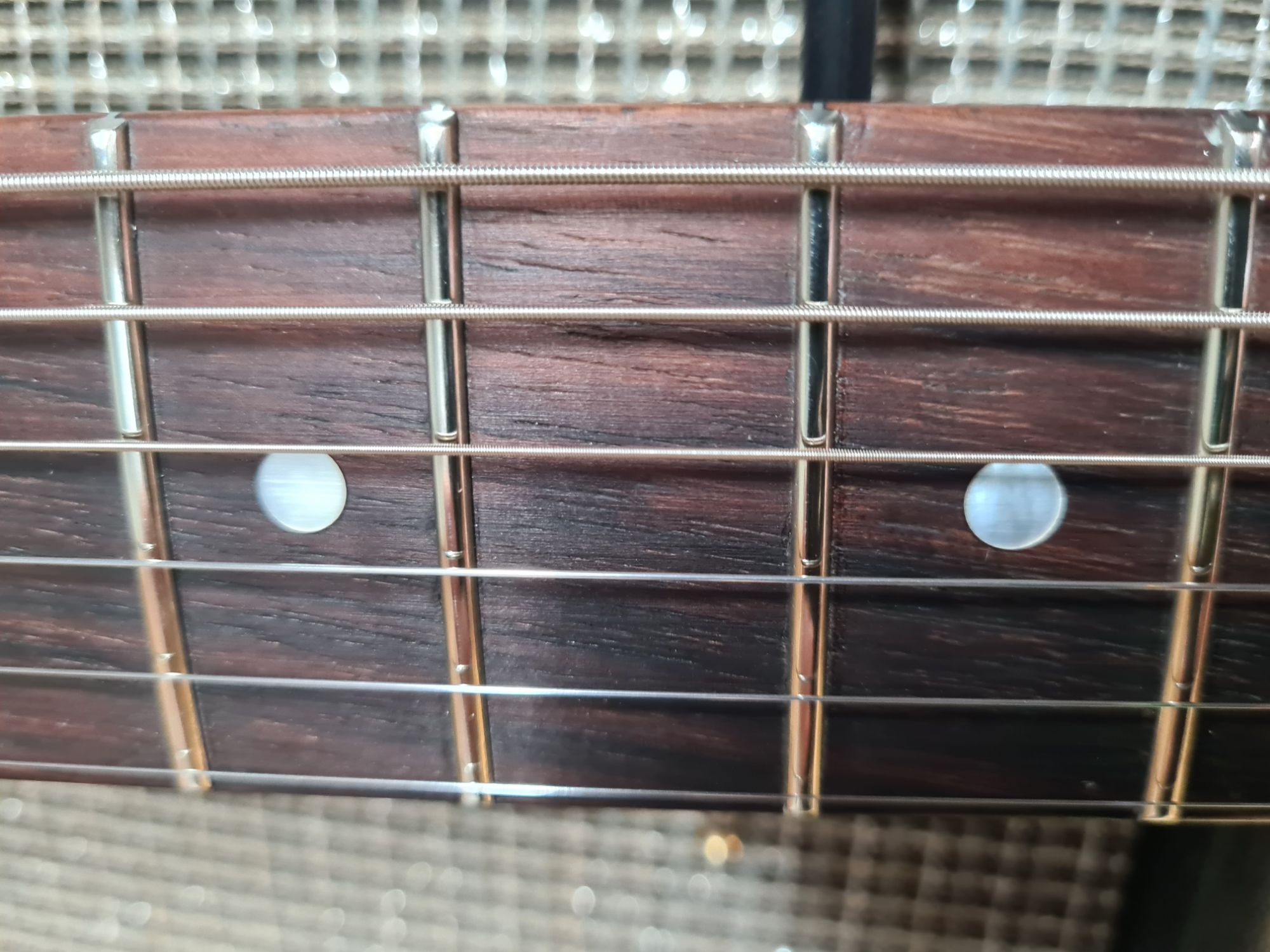 Gibson 1976 Explorer Refret Closeup