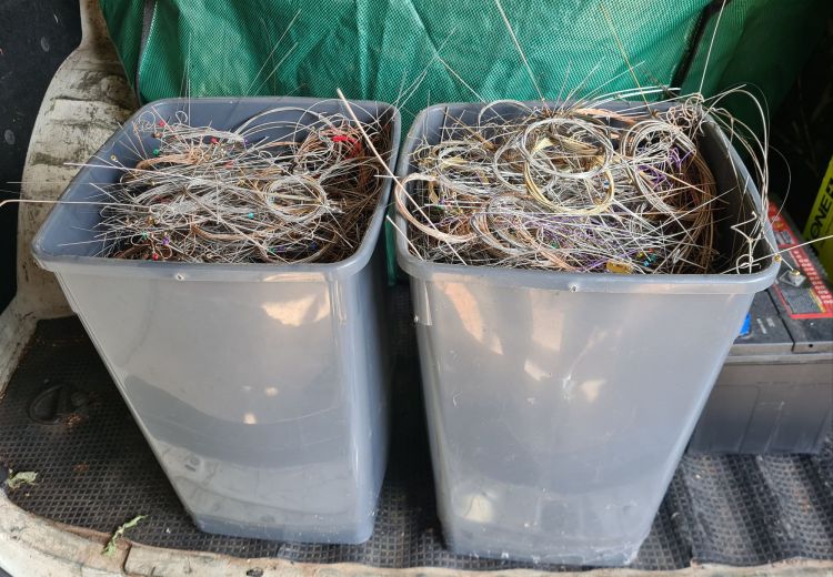 30kg of Old Strings going to Metal Recycling