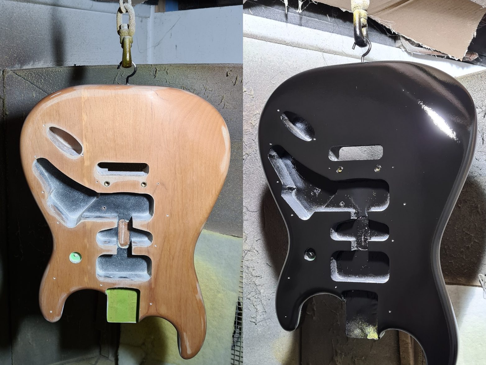 Nitrocellulose Gloss Aged Black Refinish!