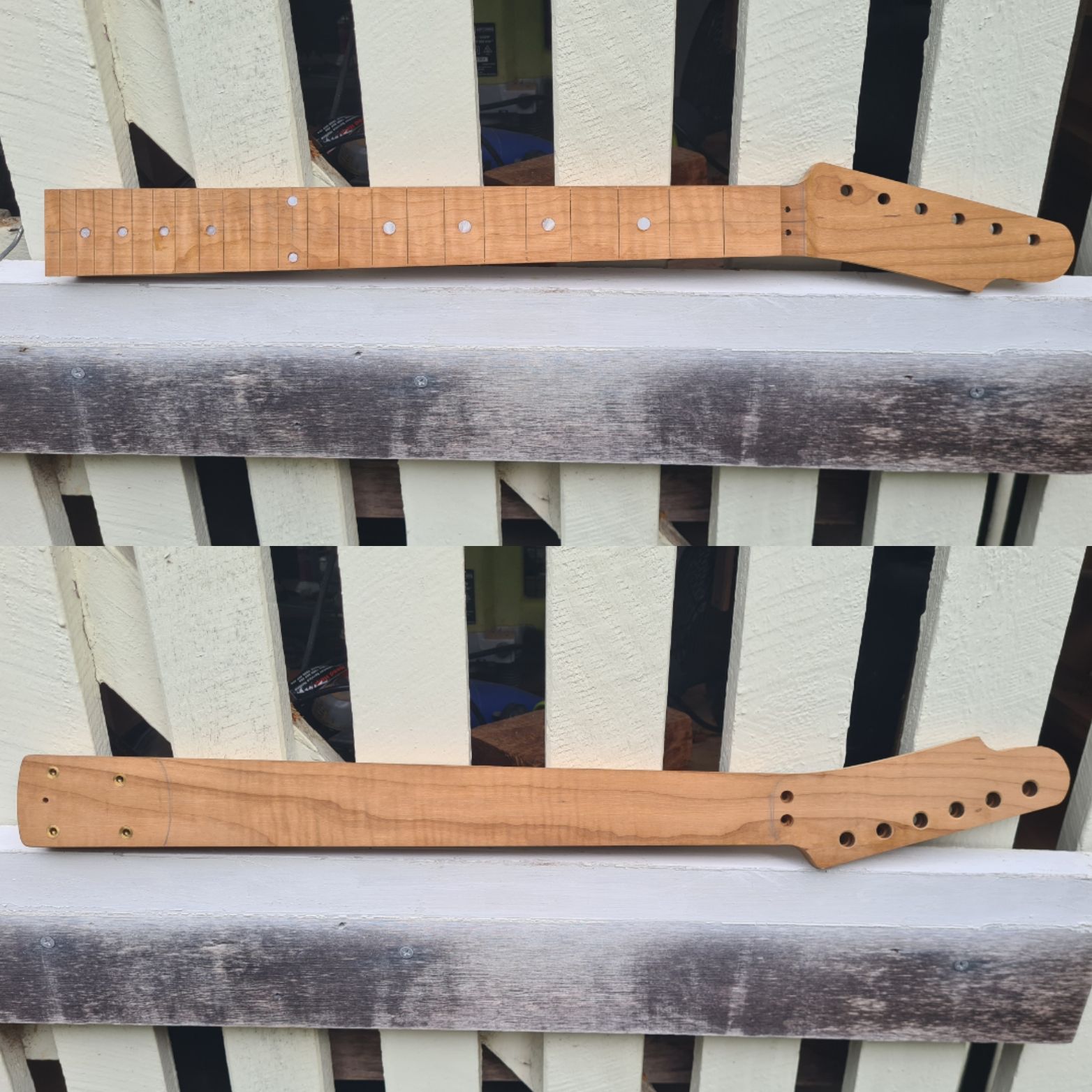 New Rockpig "F" Style Neck w/Roasted Maple AAA Neck and FIngerboard