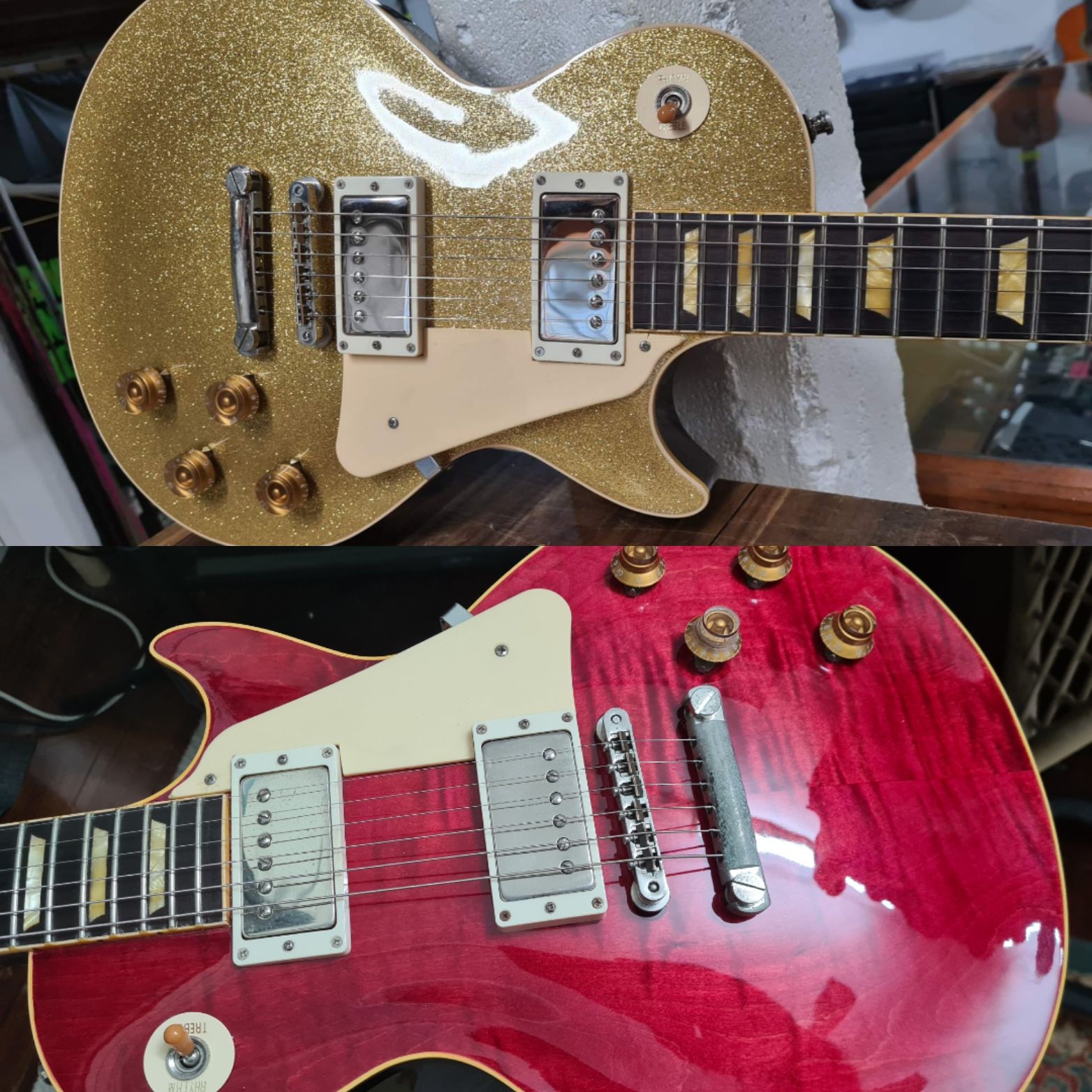 Sparkle to Translucent Fuscia/Cherry Red Refinish