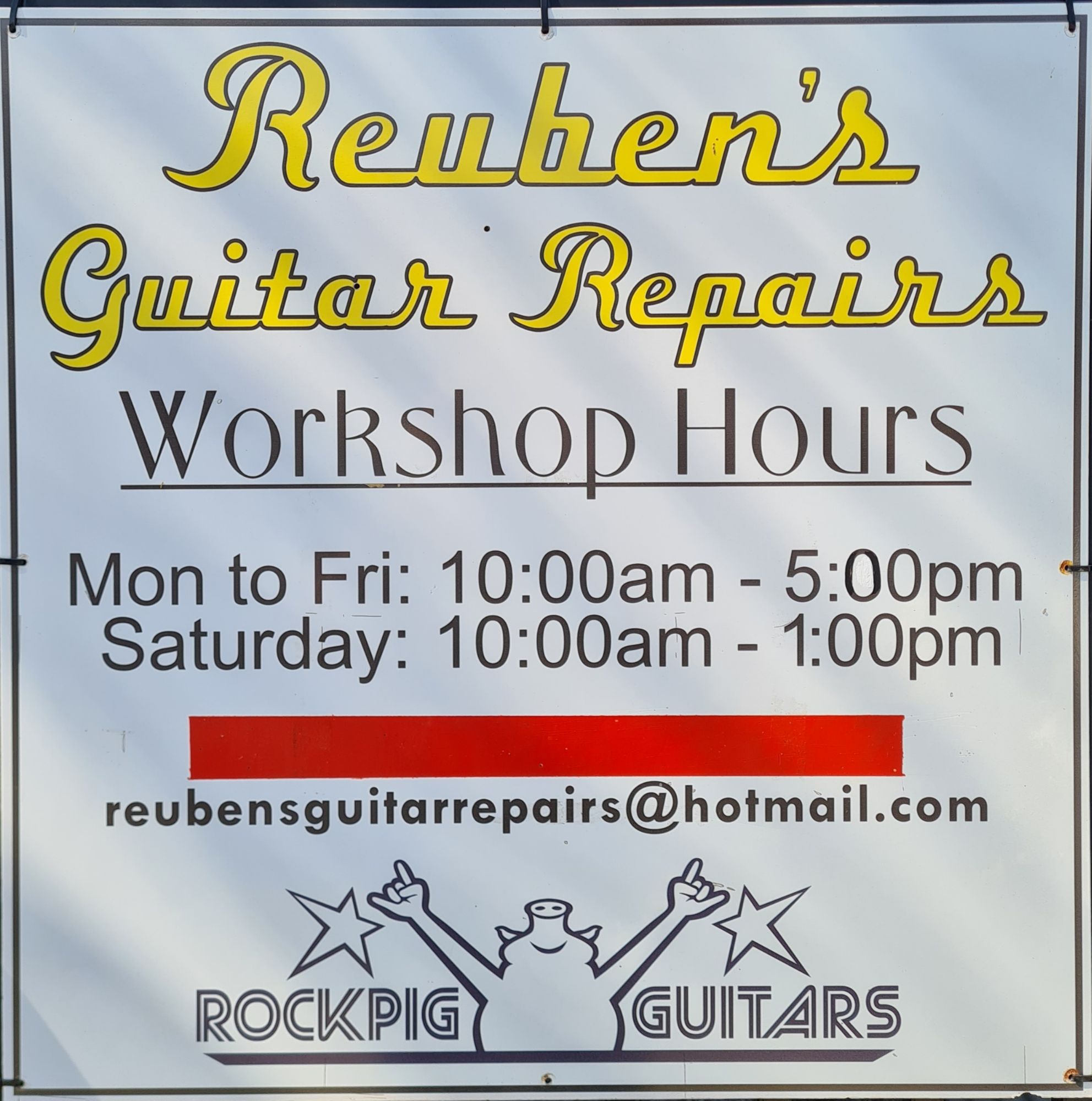 Shop Entrance Sign 2025