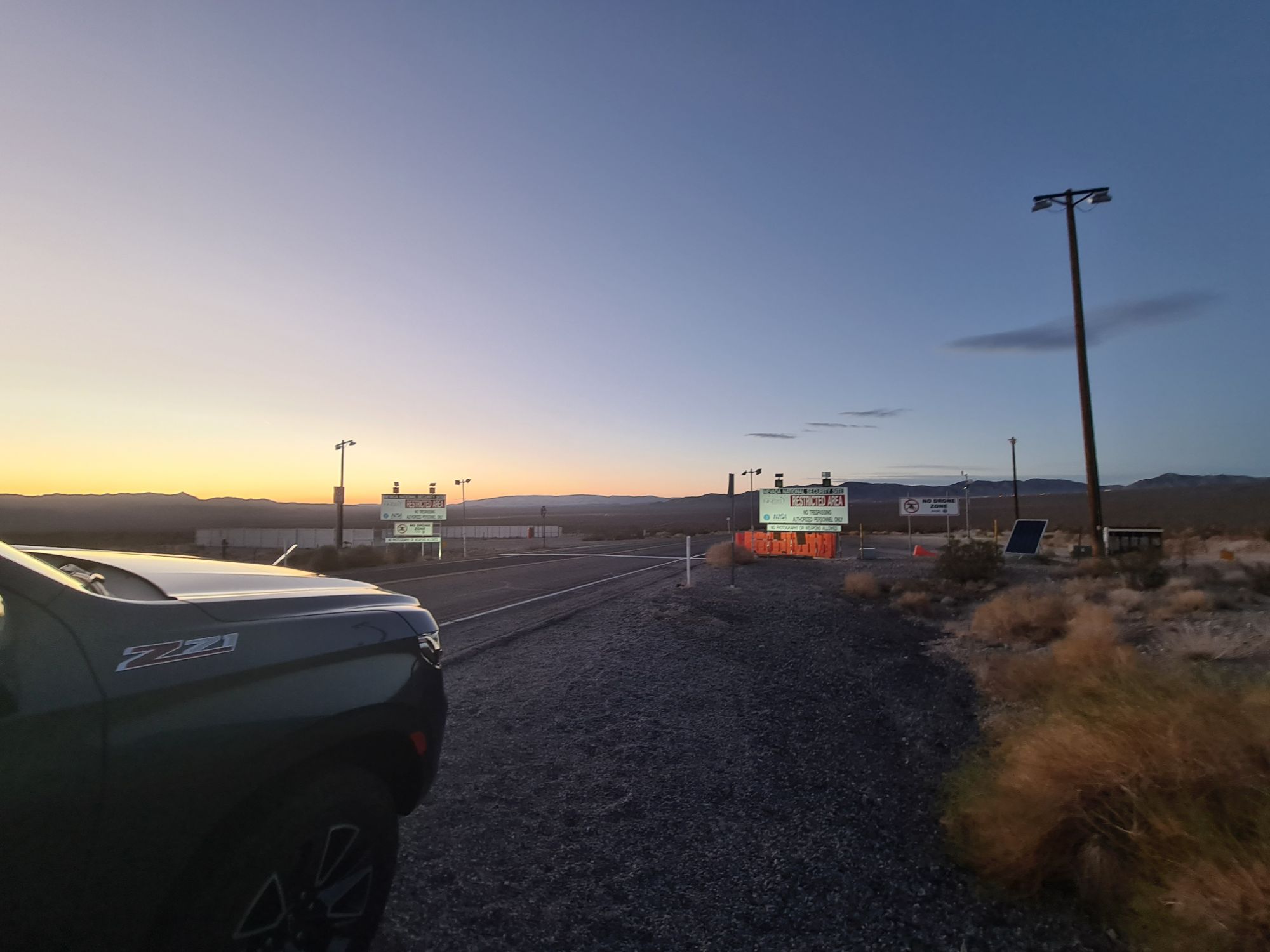 Area 51 Front Gate - UFO Night Tour September 2025