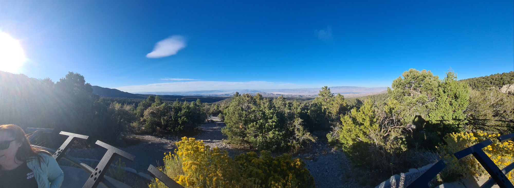 AT Mt. CHarleston overlooking the Nevada Bomb Testing Range and Various "Areas" September 2025
