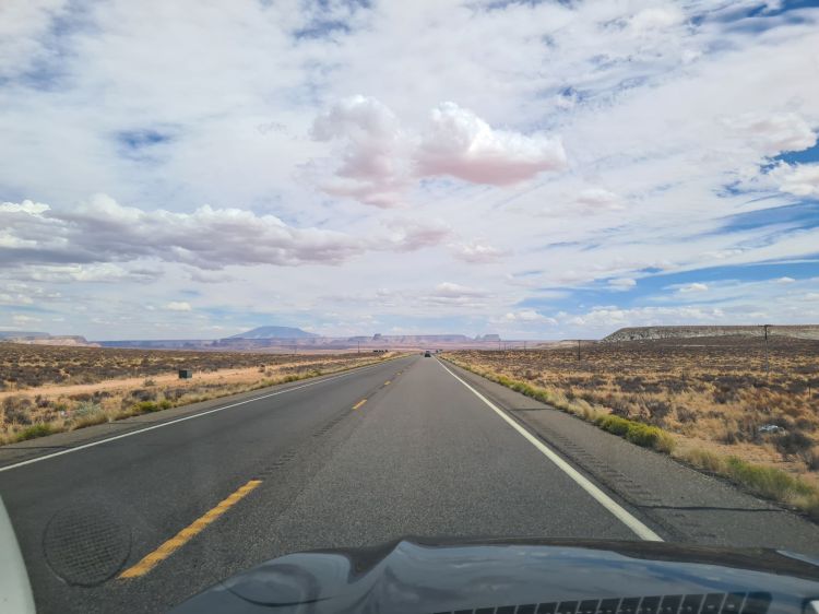 Big Sky Driving into Utah and Arizona September 2025