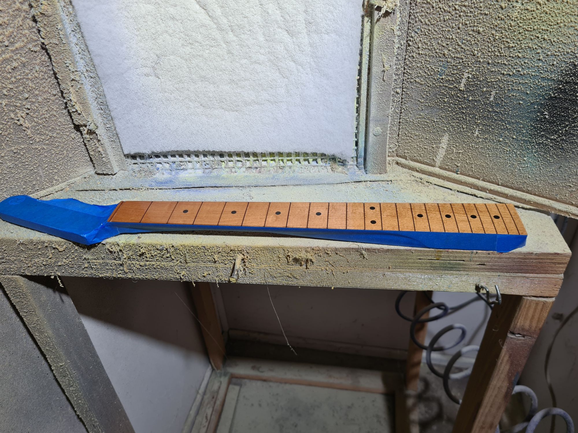Frets Removed, Board Levelled and Refinished